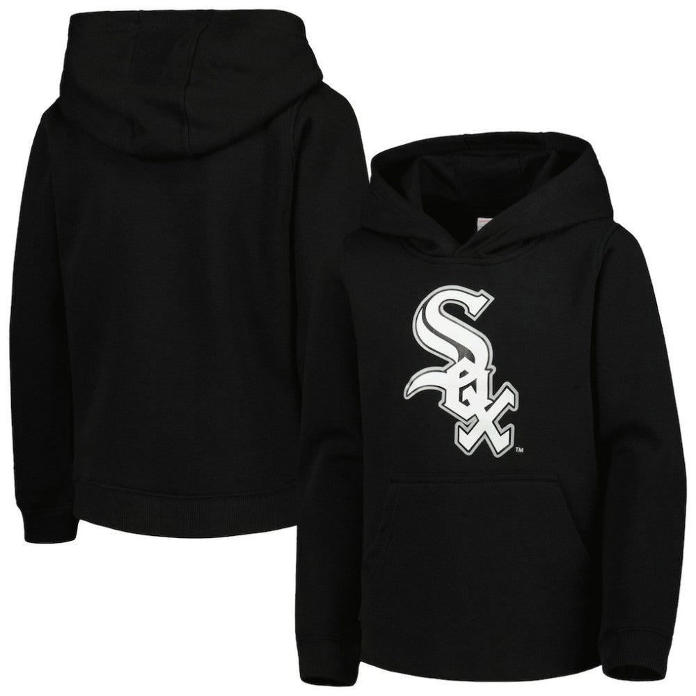 Black Chicago White Sox Youth Team Primary Logo Pullover Hoodie