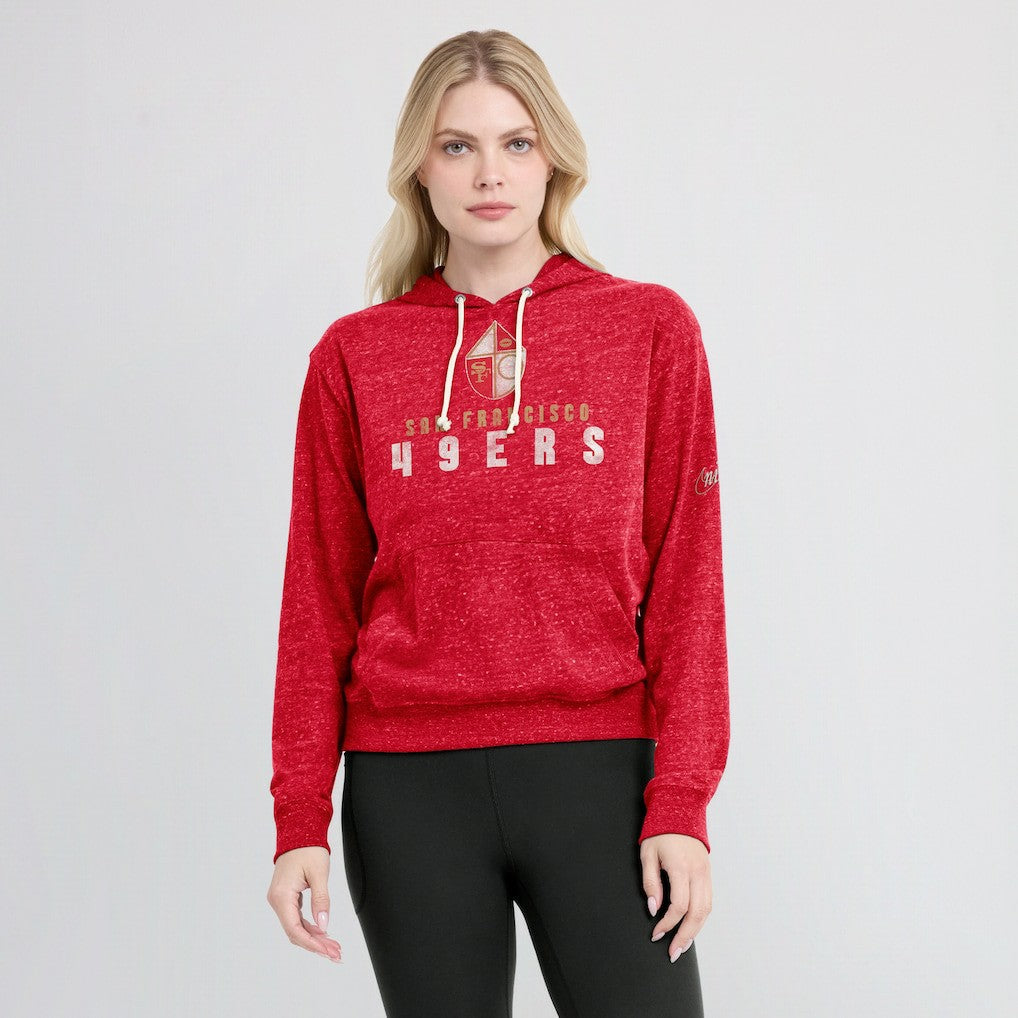 Women's Rewind Gym Vintage Lightweight Pullover Hoodie - San Francisco 49ers Hoodies