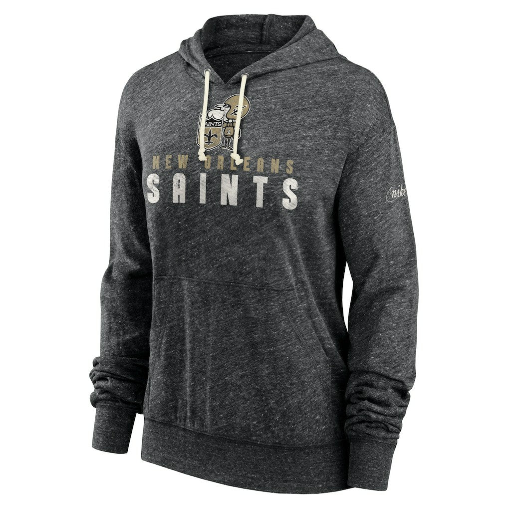 Women's Rewind Gym Vintage Lightweight Pullover Hoodie - New Orleans Saints Hoodies