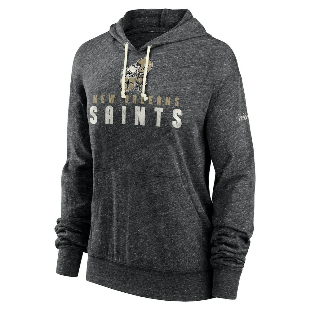 Women's Rewind Gym Vintage Lightweight Pullover Hoodie - New Orleans Saints Hoodies