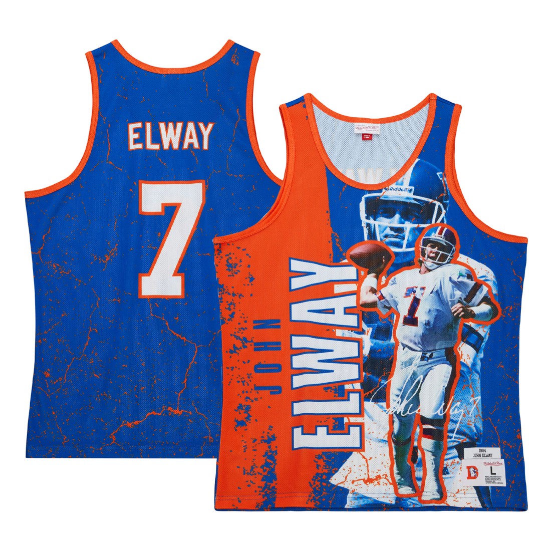John Elway  1994 Player Burst Tank Top - Denver Broncos Tops
