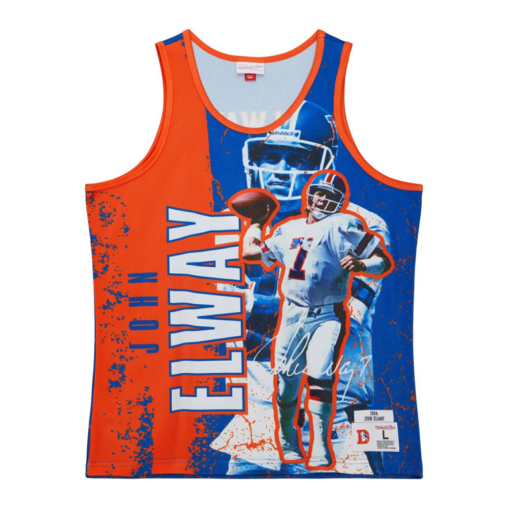 John Elway  1994 Player Burst Tank Top - Denver Broncos Tops