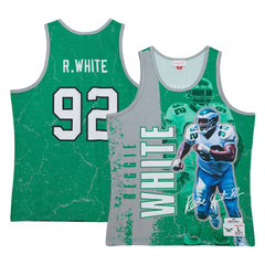 Reggie White  1992 Player Burst Tank Top - Philadelphia Eagles Tops