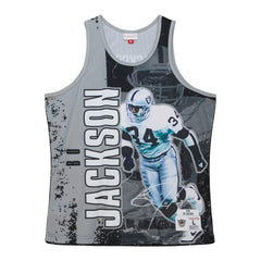 Bo Jackson  1990 Player Burst Tank Top - Las Vegas Raiders Tops
