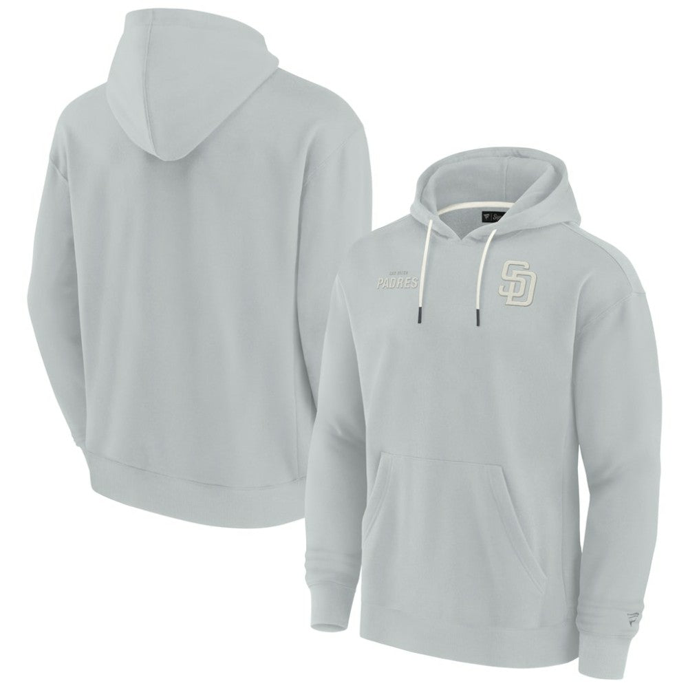 Gray San Diego Padres Fanatics Unisex Elements Super Soft Fleece Pullover Hoodie
