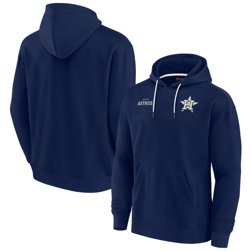 Navy Houston Astros Fanatics Unisex Elements Super Soft Fleece Pullover Hoodie