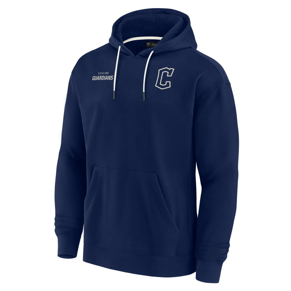 Navy Cleveland Guardians Fanatics Unisex Elements Super Soft Fleece Pullover Hoodie