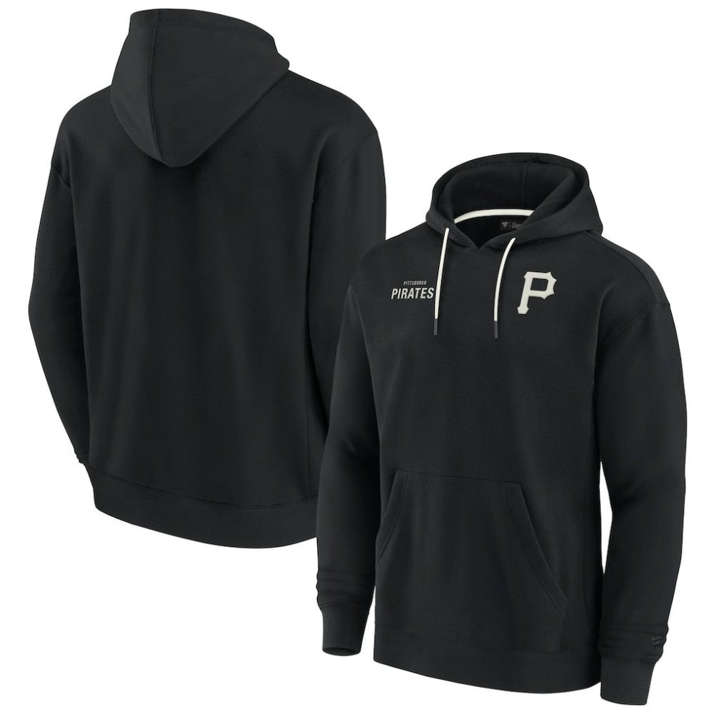 Black Pittsburgh Pirates Fanatics Unisex Elements Super Soft Fleece Pullover Hoodie
