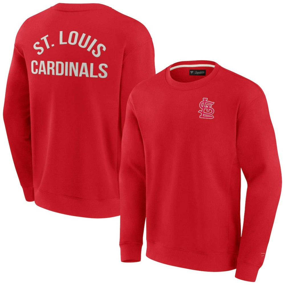 Red St. Louis Cardinals Fanatics Unisex Super Soft Pullover Crew Sweatshirt
