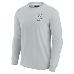 Gray Boston Red Sox Fanatics Unisex Elements Super Soft Long Sleeve T-Shirt