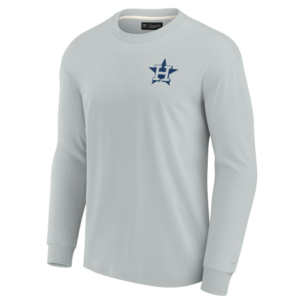 Gray Houston Astros Fanatics Unisex Elements Super Soft Long Sleeve T-Shirt