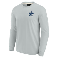 Gray Houston Astros Fanatics Unisex Elements Super Soft Long Sleeve T-Shirt
