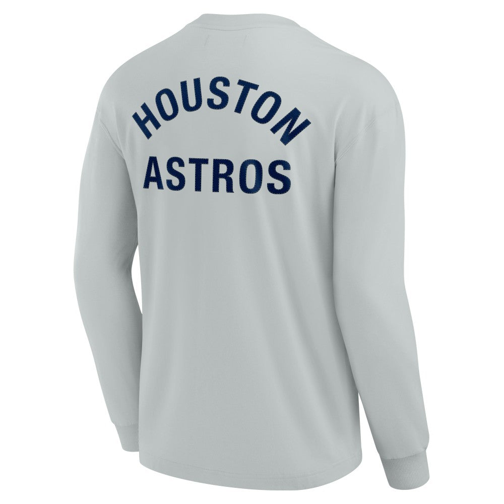 Gray Houston Astros Fanatics Unisex Elements Super Soft Long Sleeve T-Shirt