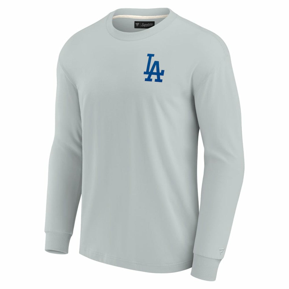 Gray Los Angeles Dodgers Fanatics Unisex Elements Super Soft Long Sleeve T-Shirt