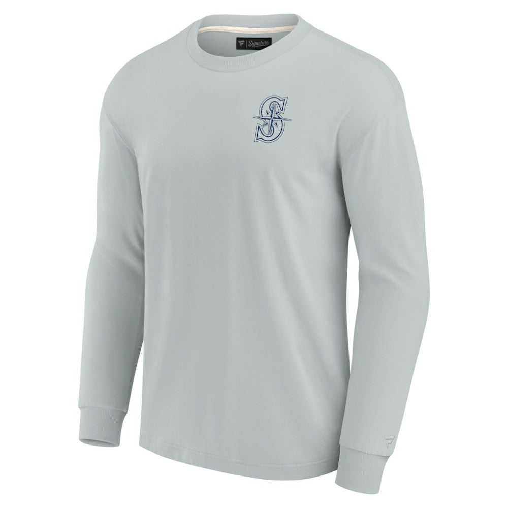 Gray Seattle Mariners Fanatics Unisex Elements Super Soft Long Sleeve T-Shirt