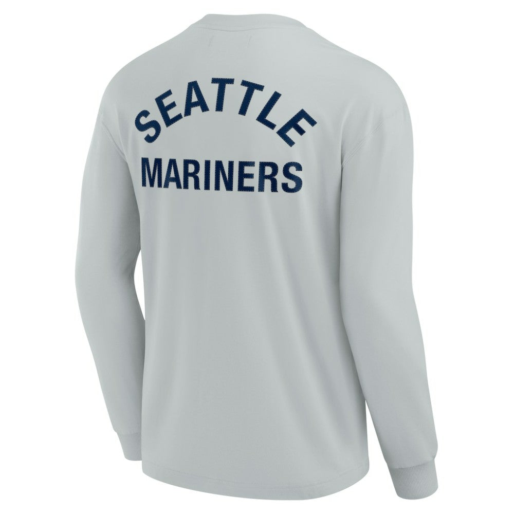 Gray Seattle Mariners Fanatics Unisex Elements Super Soft Long Sleeve T-Shirt