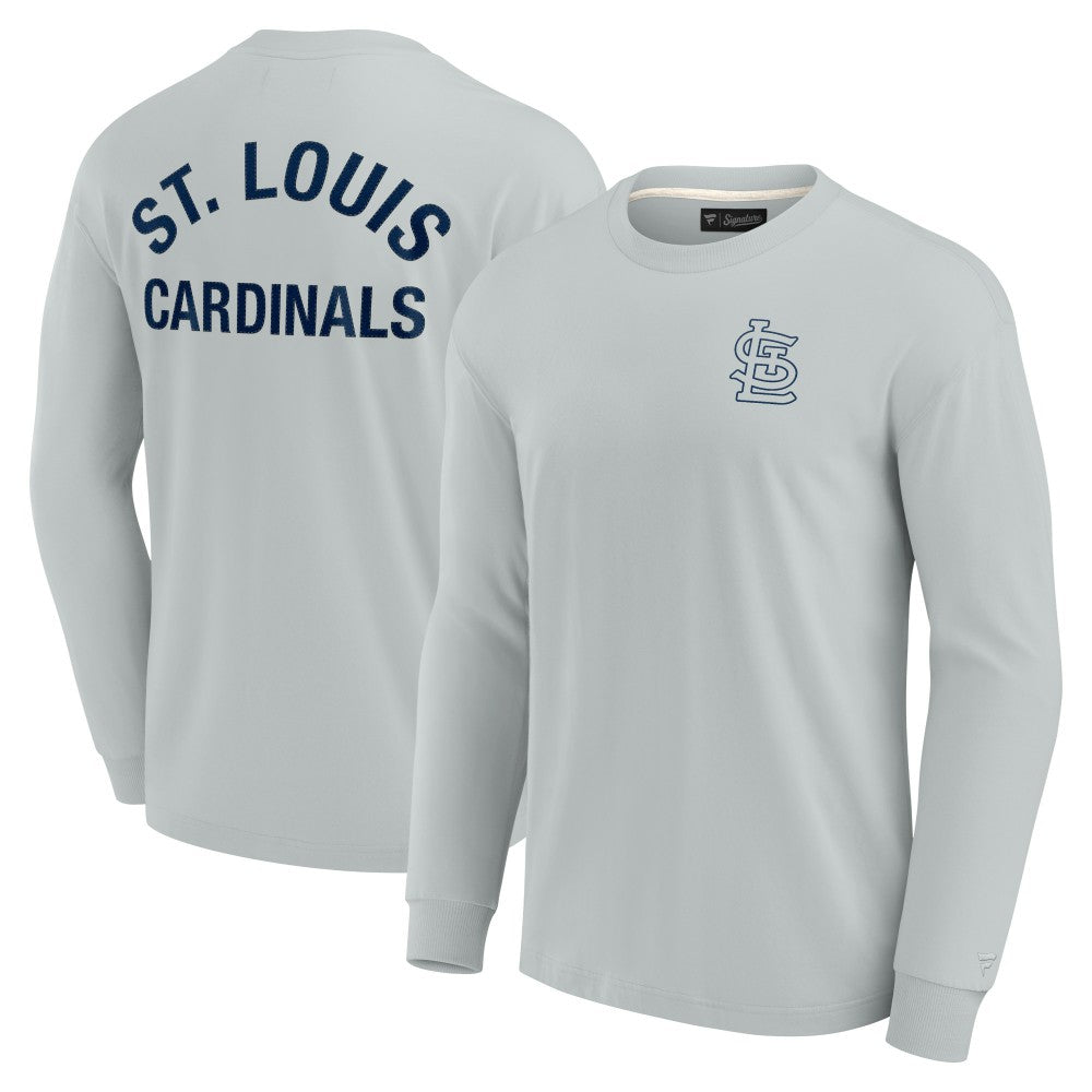 Gray St. Louis Cardinals Fanatics Unisex Elements Super Soft Long Sleeve T-Shirt
