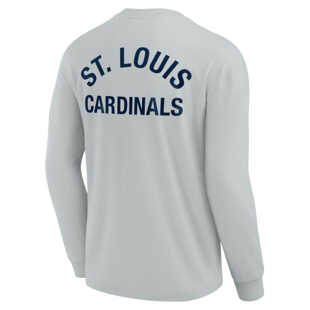Gray St. Louis Cardinals Fanatics Unisex Elements Super Soft Long Sleeve T-Shirt