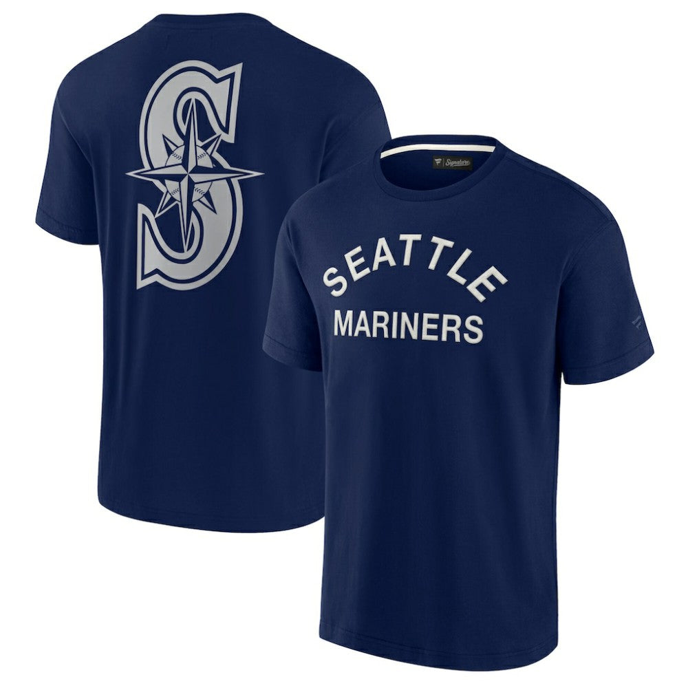 Navy Seattle Mariners Fanatics Unisex Elements Super Soft Short Sleeve T-Shirt