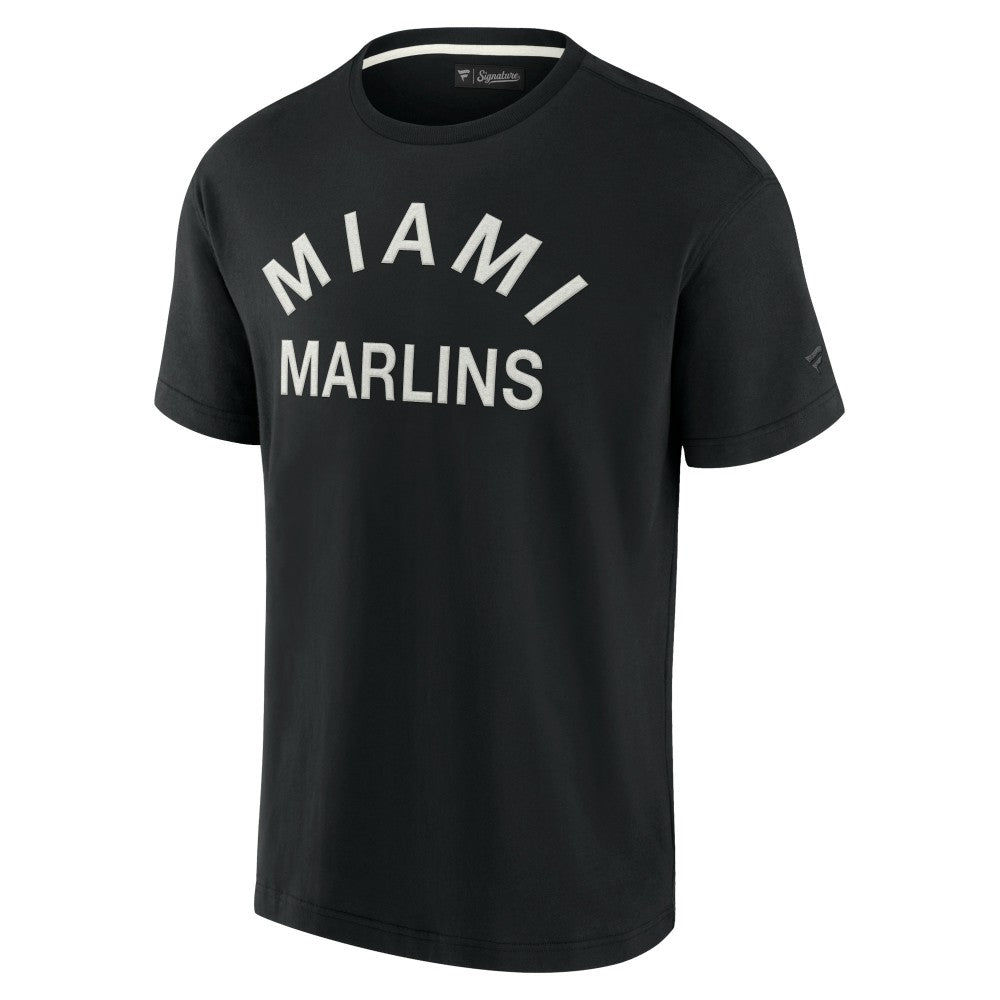 Black Miami Marlins Fanatics Unisex Elements Super Soft Short Sleeve T-Shirt