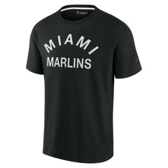 Black Miami Marlins Fanatics Unisex Elements Super Soft Short Sleeve T-Shirt