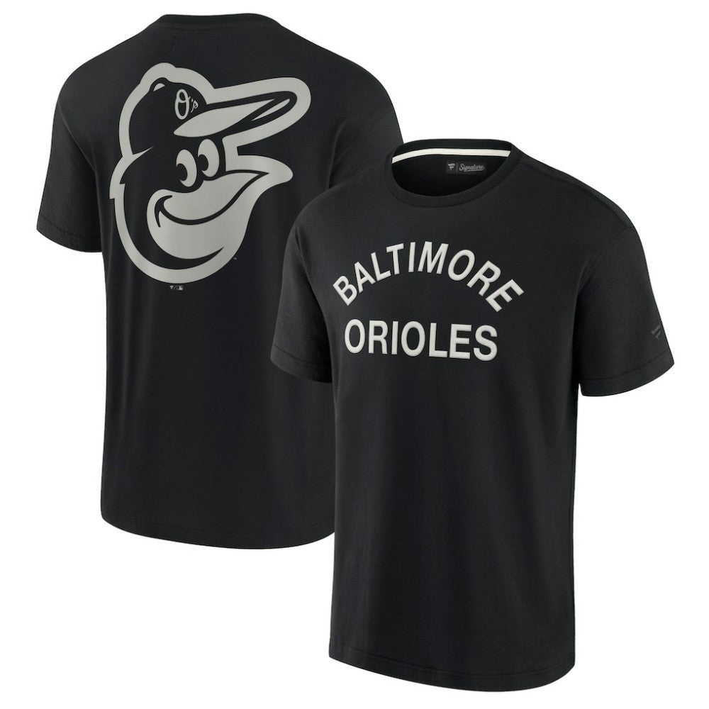 Black Baltimore Orioles Fanatics Unisex Elements Super Soft Short Sleeve T-Shirt