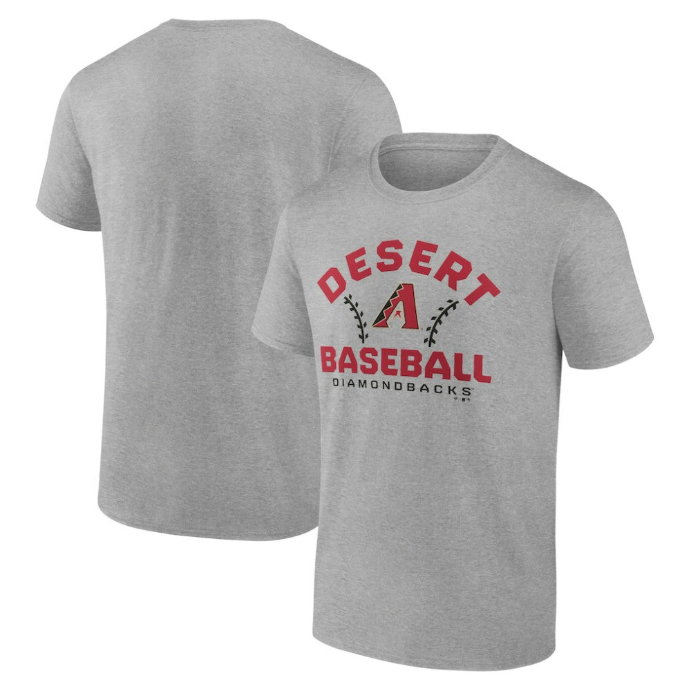 Heather Gray Arizona Diamondbacks Team Go For Two T-Shirt