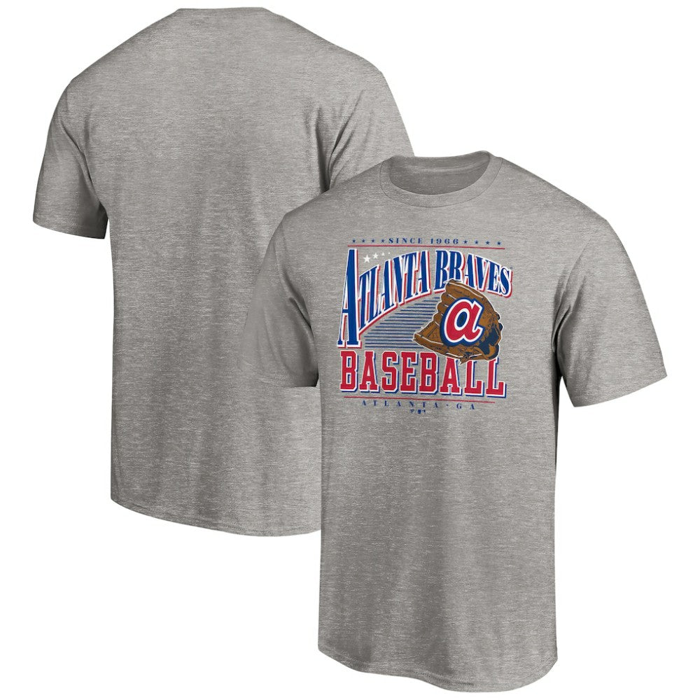 Heather Gray Atlanta Braves Cooperstown Collection Winning Time T-Shirt