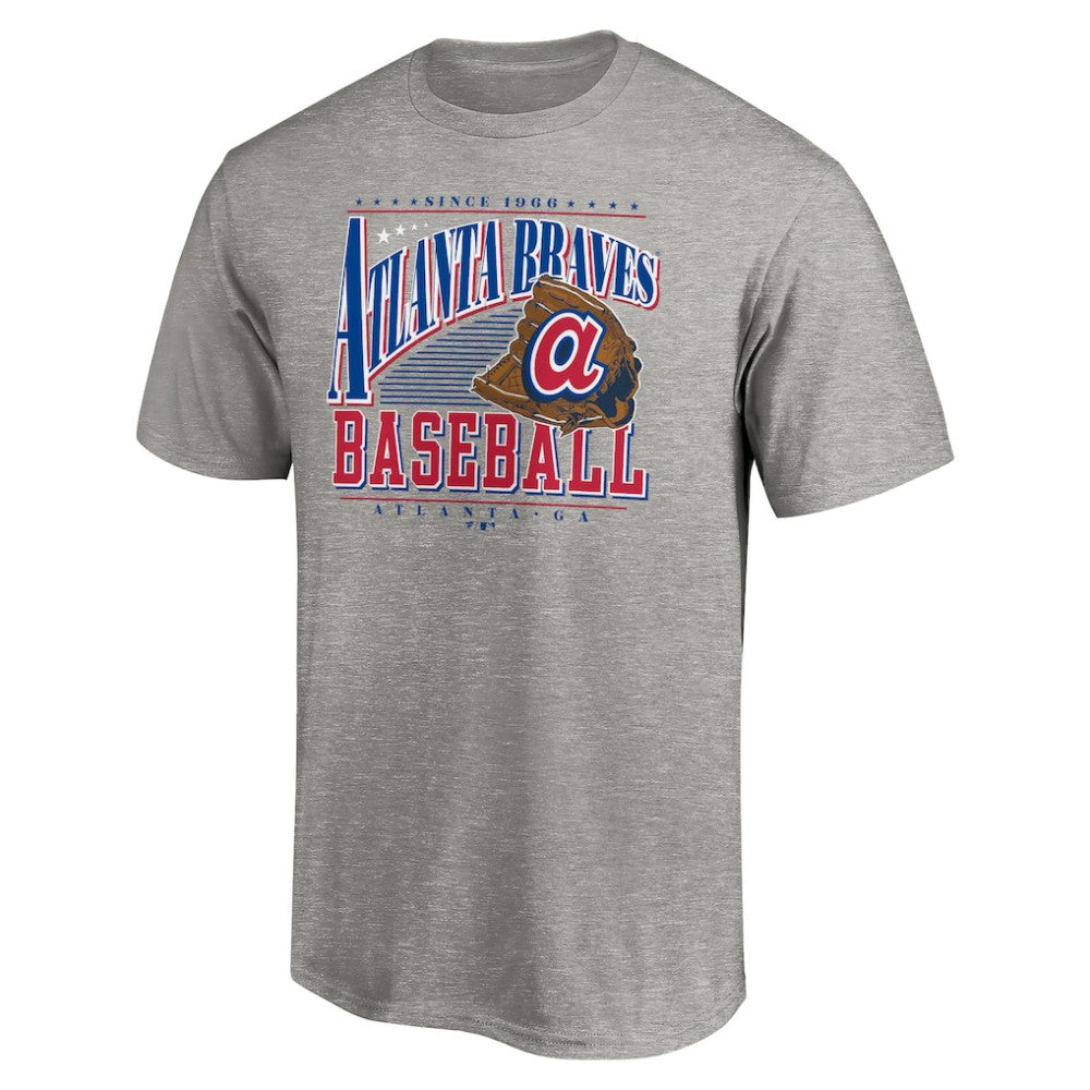 Heather Gray Atlanta Braves Cooperstown Collection Winning Time T-Shirt