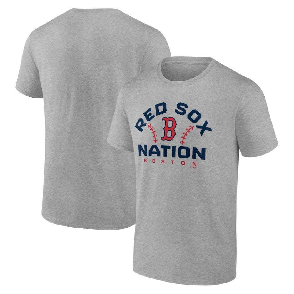Heather Gray Boston Red Sox Team Go For Two T-Shirt
