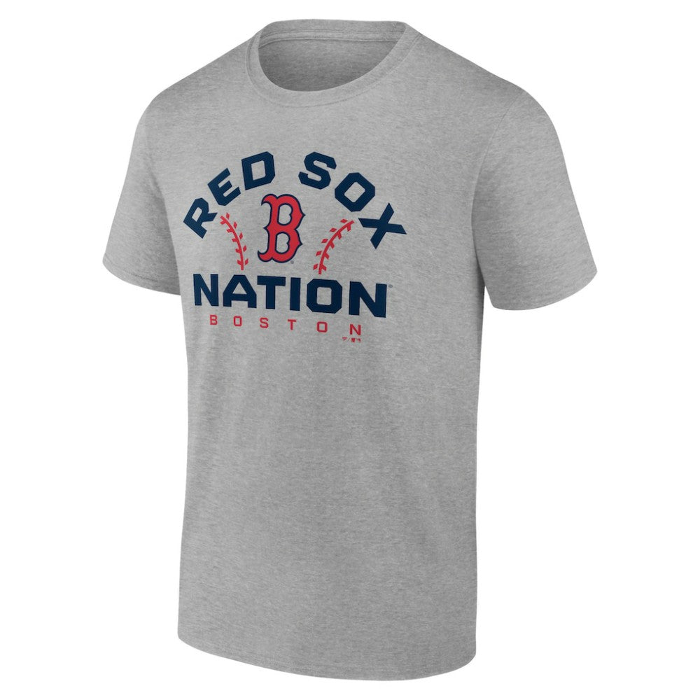 Heather Gray Boston Red Sox Team Go For Two T-Shirt