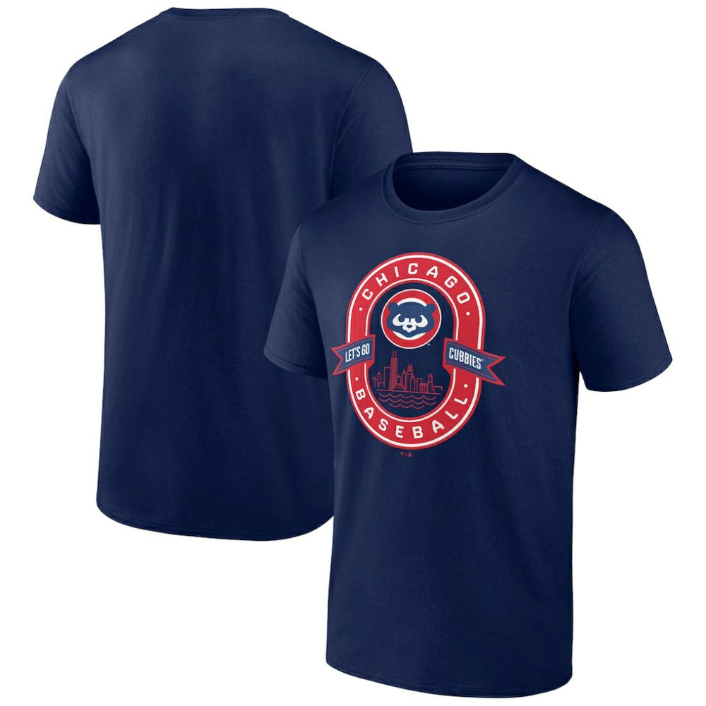 Navy Chicago Cubs Glory Bound Let's Go Cubbies T-Shirt