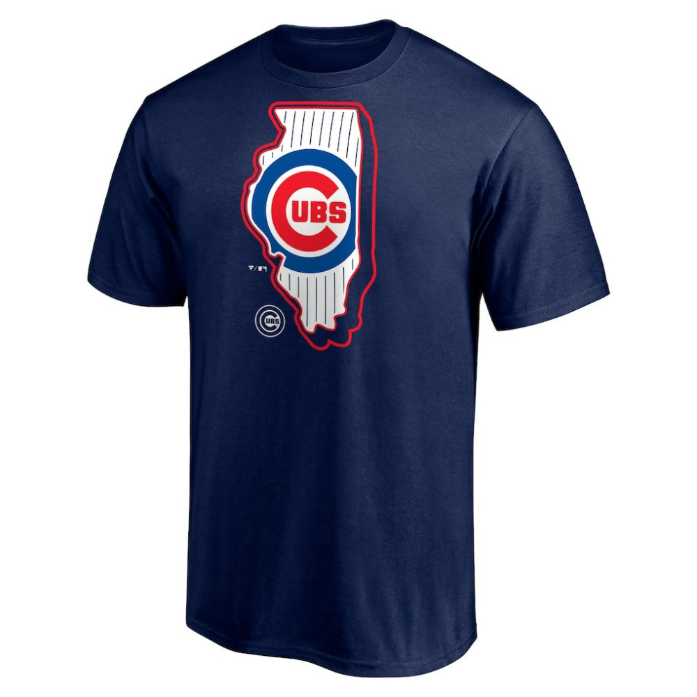 Navy Chicago Cubs Paint the Black State T-Shirt