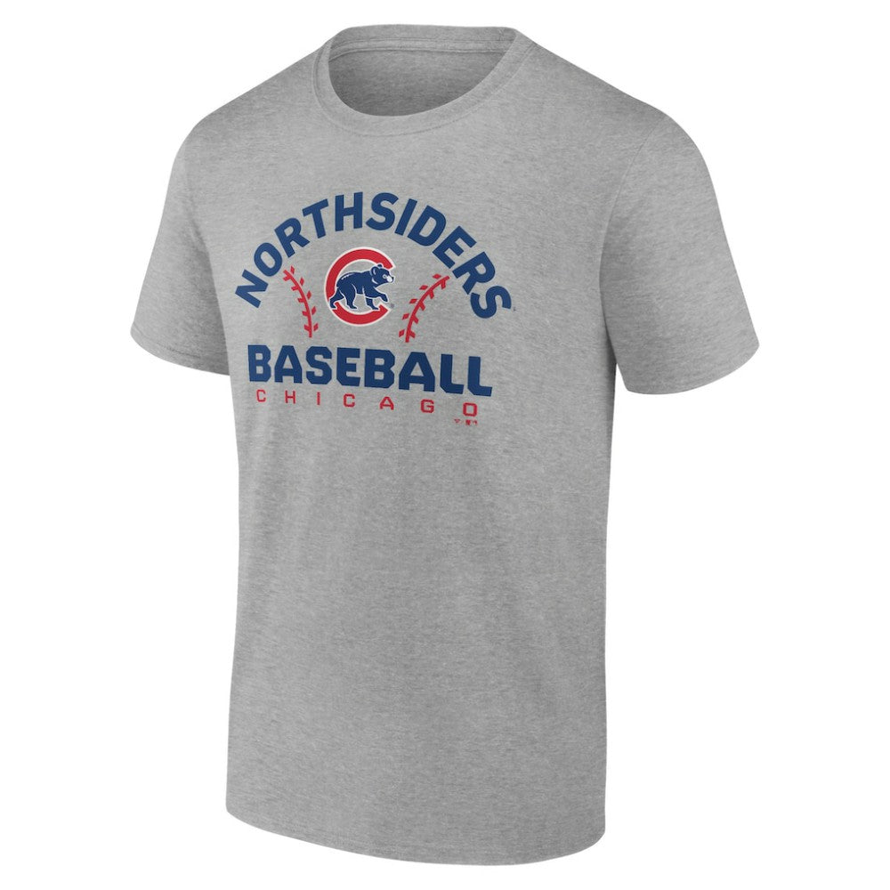 Heather Gray Chicago Cubs Team Go For Two T-Shirt