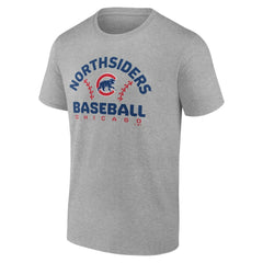 Heather Gray Chicago Cubs Team Go For Two T-Shirt