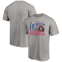 Heather Gray Chicago Cubs Cooperstown Collection Winning Time T-Shirt