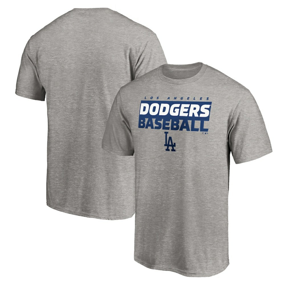 Heather Gray Los Angeles Dodgers Gain Ground T-Shirt