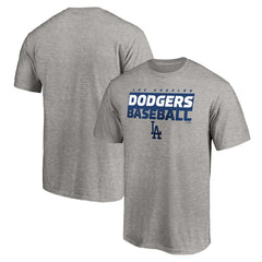 Heather Gray Los Angeles Dodgers Gain Ground T-Shirt