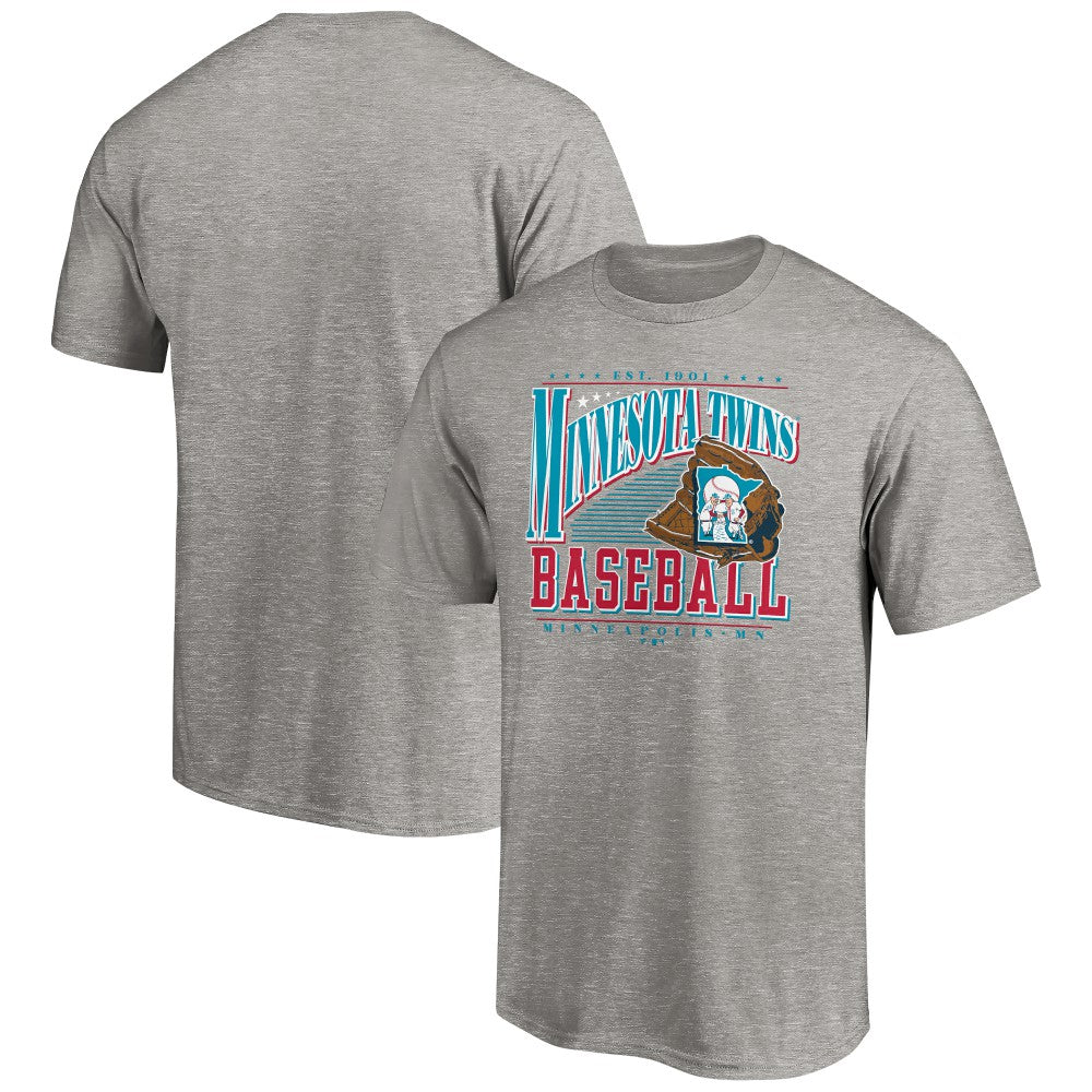 Heather Gray Minnesota Twins Cooperstown Collection Winning Time T-Shirt