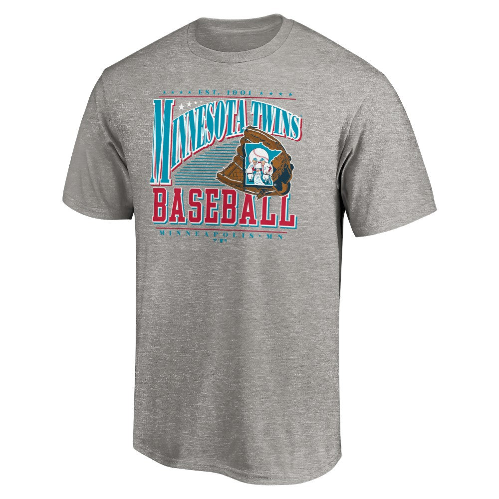 Heather Gray Minnesota Twins Cooperstown Collection Winning Time T-Shirt