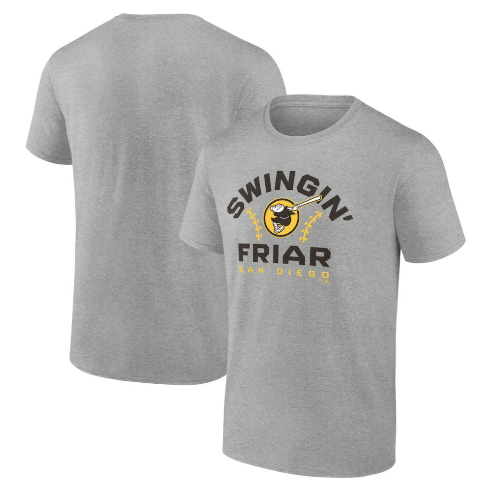 Heather Gray San Diego Padres Team Go For Two T-Shirt
