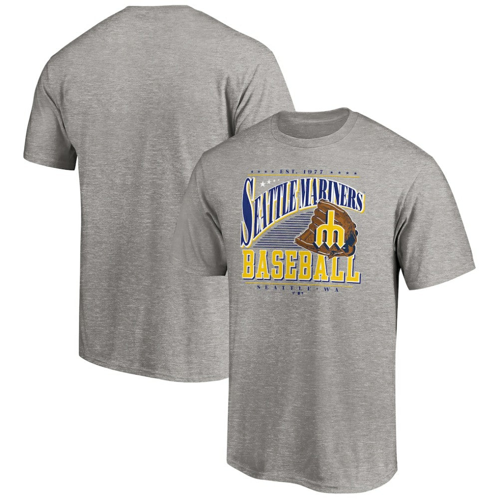 Heather Gray Seattle Mariners Cooperstown Collection Winning Time T-Shirt