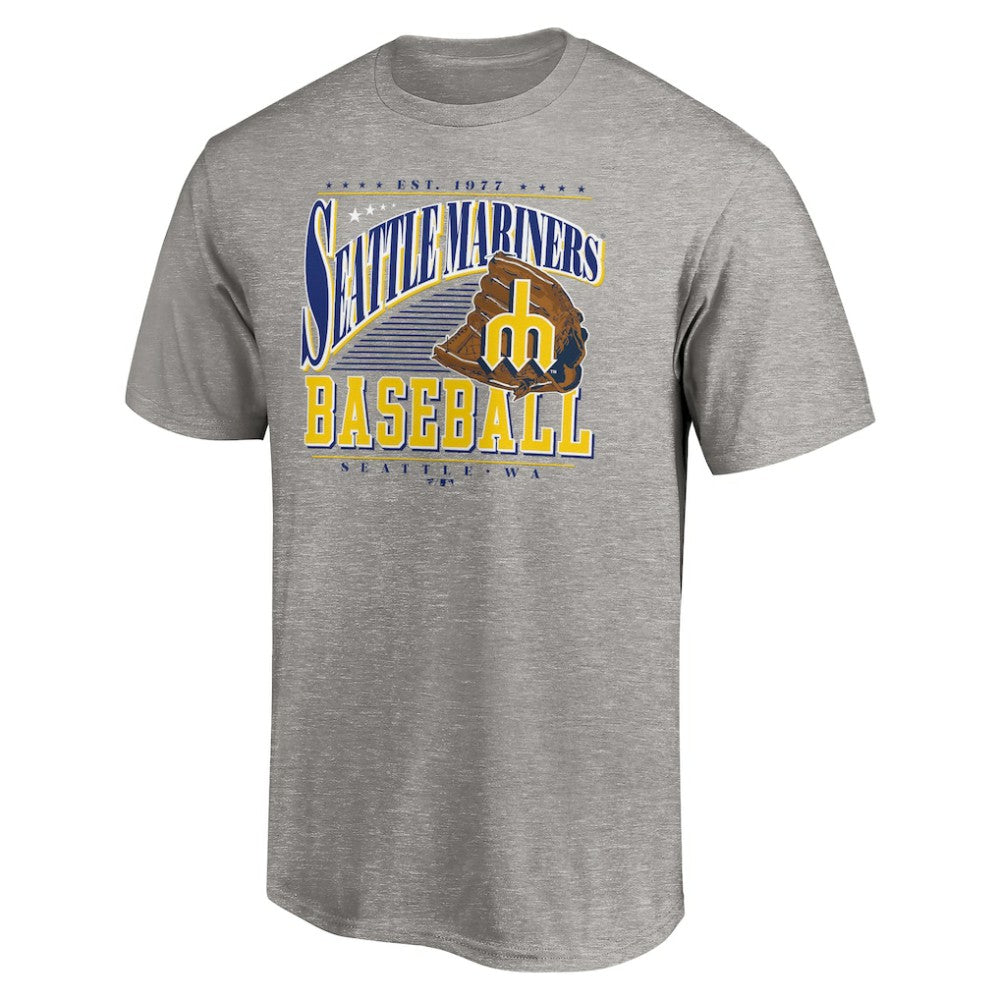 Heather Gray Seattle Mariners Cooperstown Collection Winning Time T-Shirt