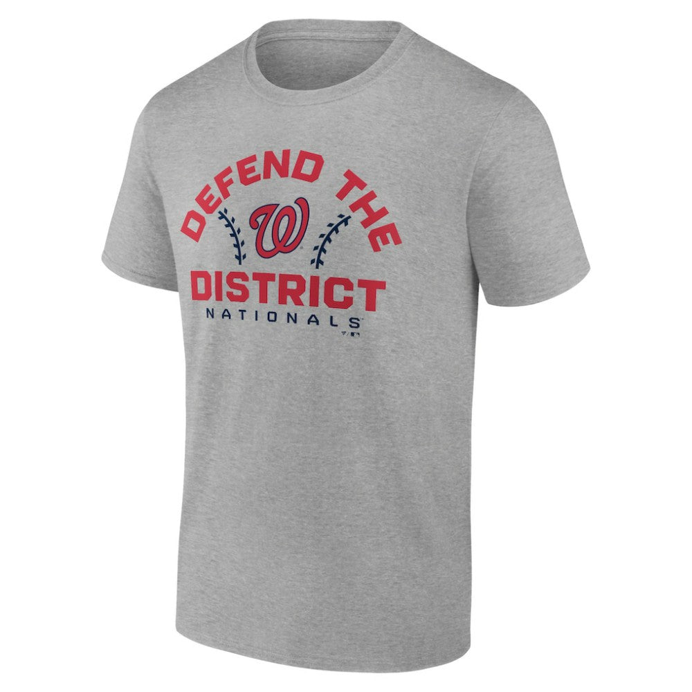 Heather Gray Washington Nationals Team Go For Two T-Shirt