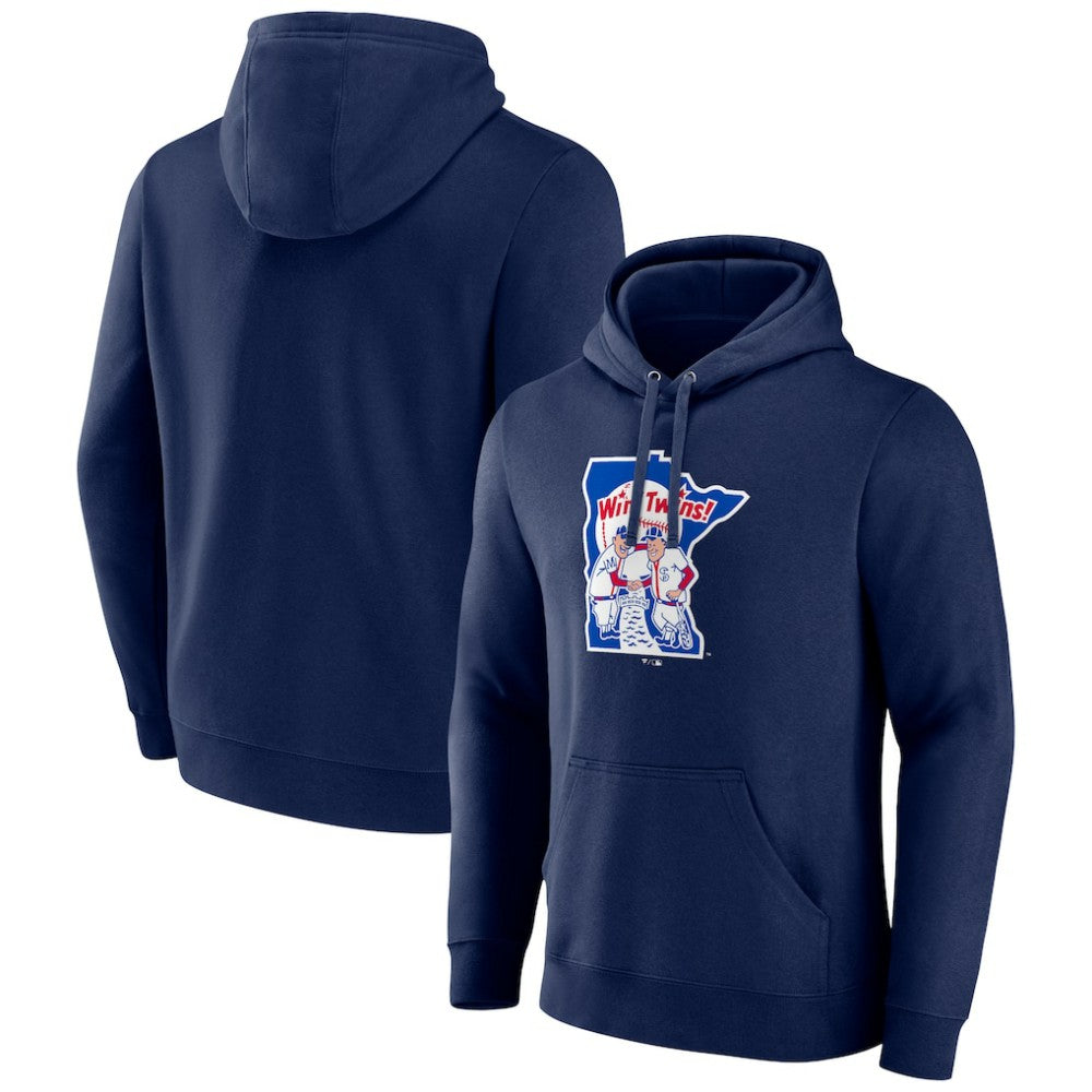Navy Minnesota Twins Cooperstown Collection Pullover Hoodie