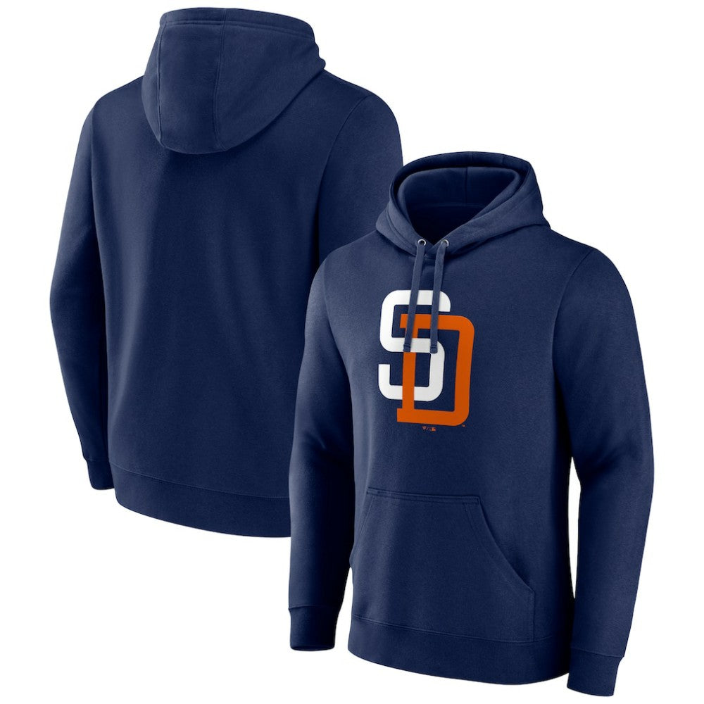 Navy San Diego Padres Cooperstown Collection Pullover Hoodie