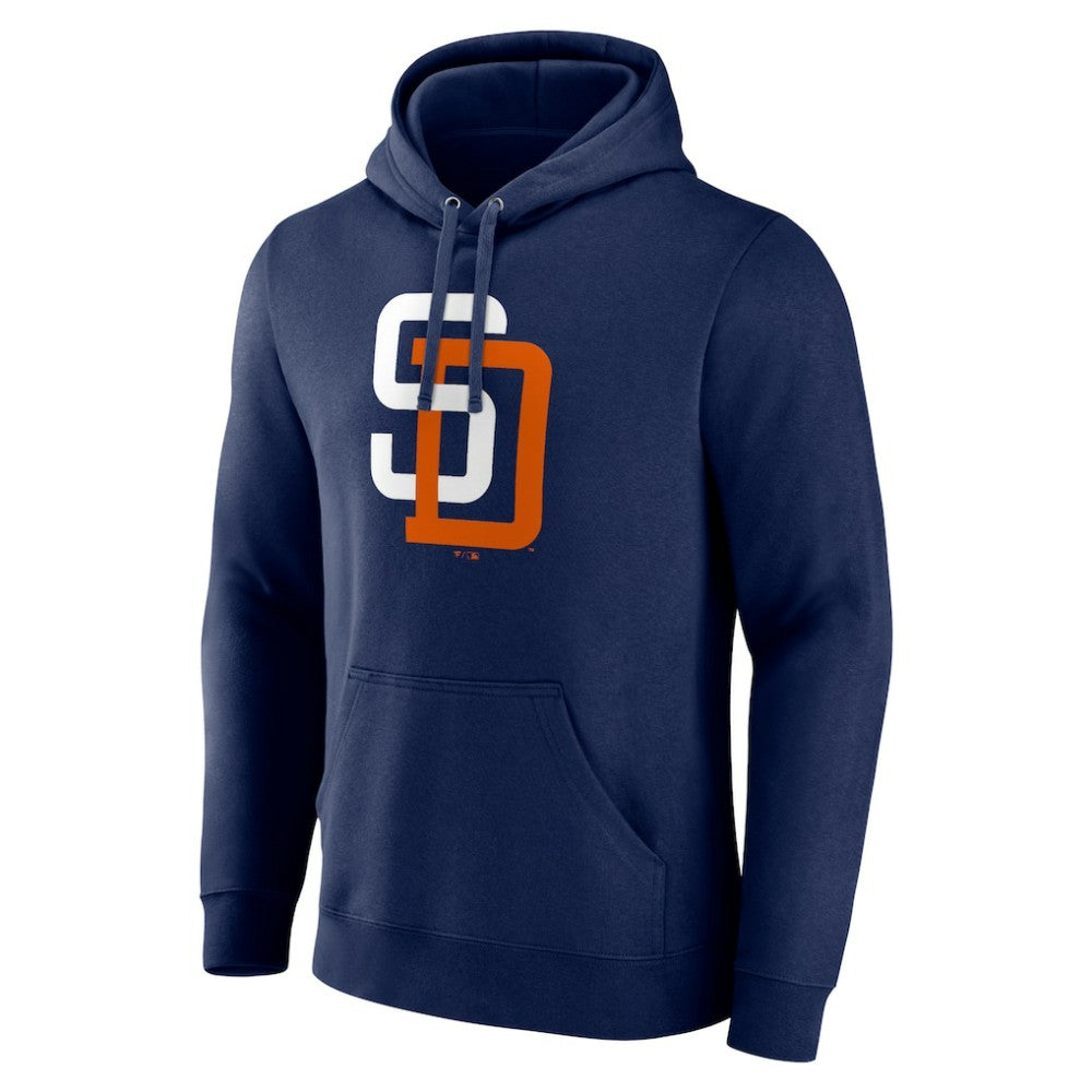 Navy San Diego Padres Cooperstown Collection Pullover Hoodie