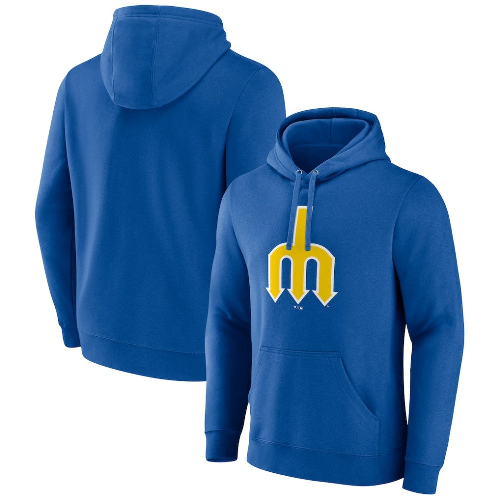 Royal Seattle Mariners Cooperstown Collection Pullover Hoodie