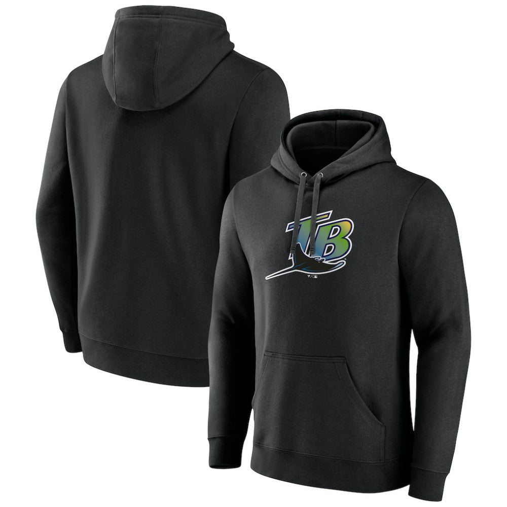 Black Tampa Bay Rays Cooperstown Collection Pullover Hoodie