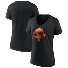 Black San Francisco Giants Women's One Champion V-Neck T-Shirt